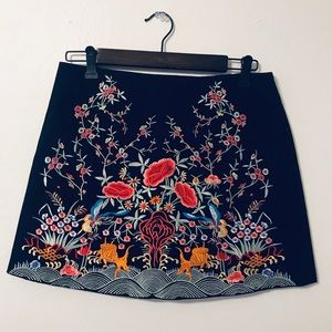 Zara Embroidered Skirt